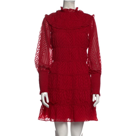 Walter Baker Eisa Red A-Line Mini Dress (As Seen on Alice Glass) - Picture 1 of 3
